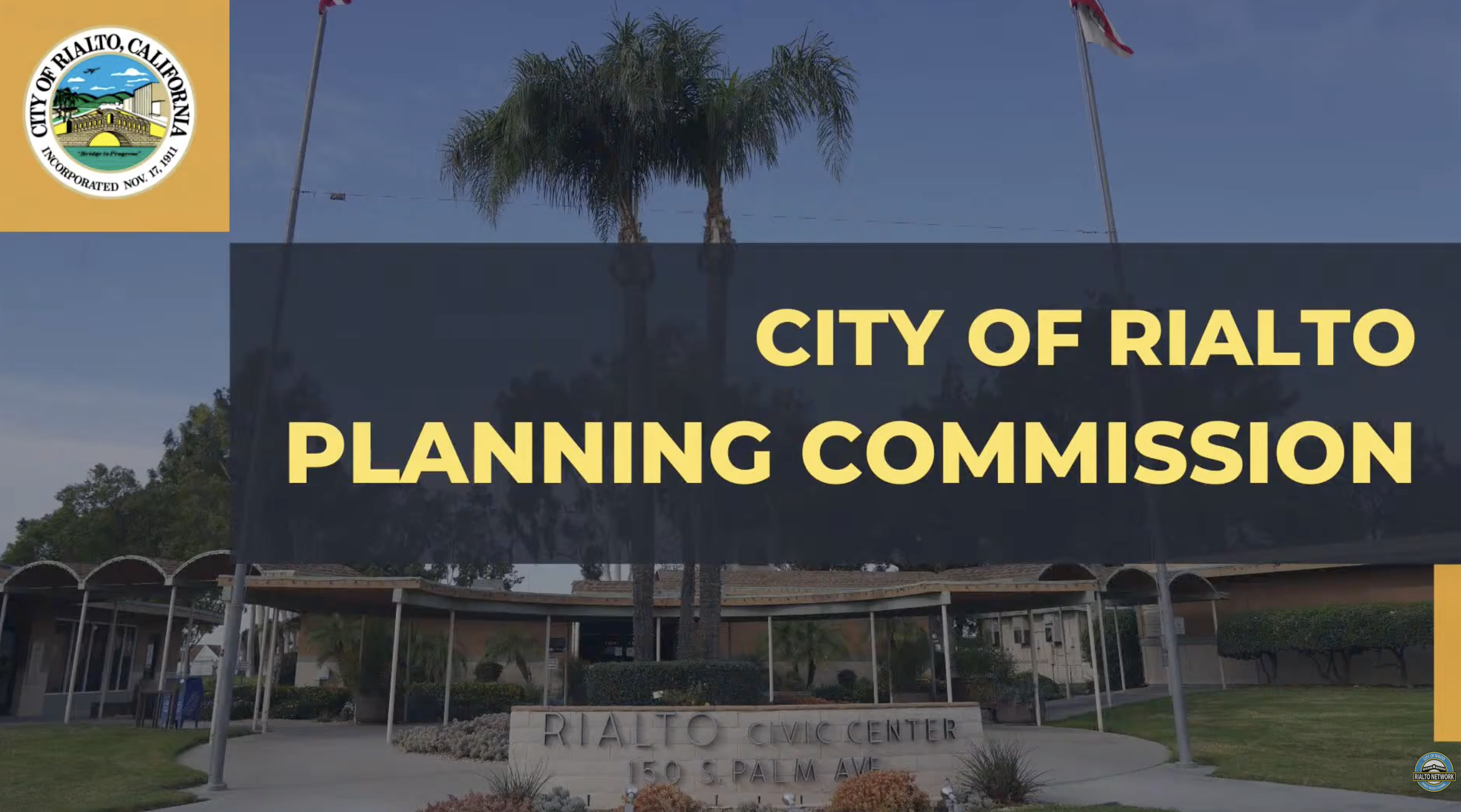 City of Rialto Planning Commissions Meetings videos